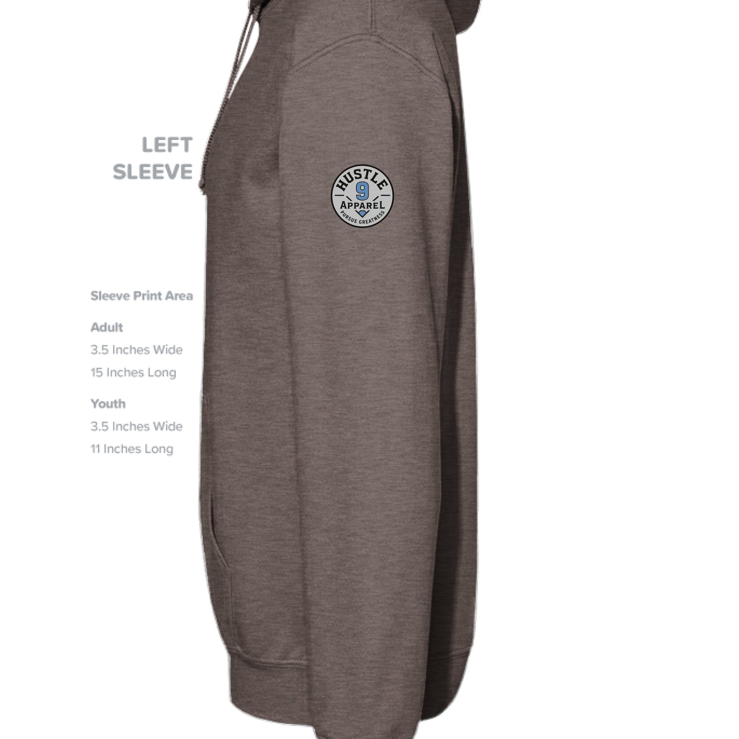 Charcoal Hthr - SLEEVE_LEFT